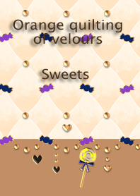 Orange quilting of velours(Sweets)