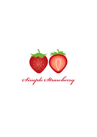 簡約可愛草莓
