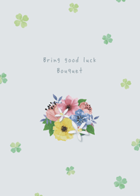 Bring good luck Bouquet -pale blue-