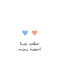 two color mini heart THEME 254