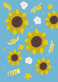 blue-sunflower