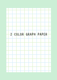2 COLOR GRAPH PAPER/BLUE&GR/LIGHT MINT