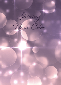 Shining neon color