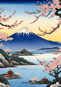 浮世繪 山海櫻花月 0fB2f5