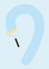 お絵描きペイント シンプルブルー