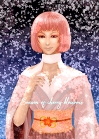 Season of cherry blossoms-Night