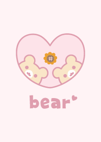 熊 向日葵 [粉]