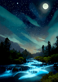 Beautiful starry night view#493
