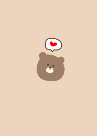 Simple bear beige Thema.