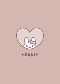 Rabbits Ribbon - Dullness Pink