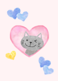Watercolor-theme(cats)pink
