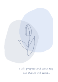 vintage flower (blue2)