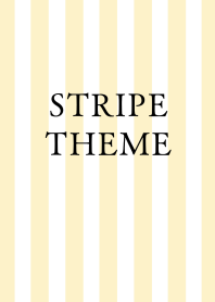 STRIPE THEME-WHITE&CREAM YELLOW