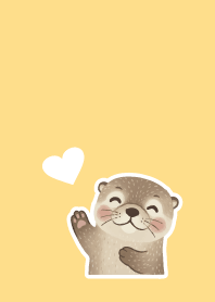 Otter05 brown & yellow