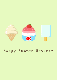 Happy Summer Dessert/YELLOW GREEN