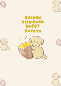golden retriever sweet potato beige.