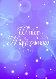 Winter Night Snow Purple -MEKYM-