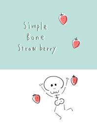 simple Bone strawberry white gray.