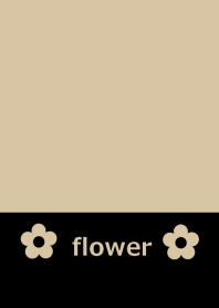 グレーと花