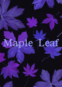 Autumn retro maple leaf(purple)