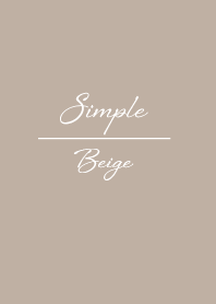 Simple Cursive Theme Beige