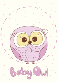 Cute Purple Owl