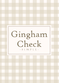 Gingham Check-Natural Beige 10