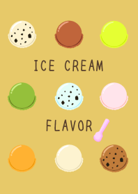 ICE CREAM FLAVOR-DUSTY YELLOW