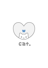 Cat Butterfly - White