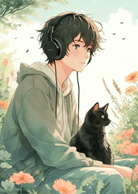 힐링생활-고양이친구 소년과 고양이7.1