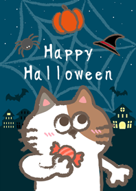 猫のハロウィン!(チベットカラー)