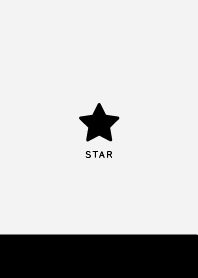 Simple Lucky Star - Powder Gray&Black