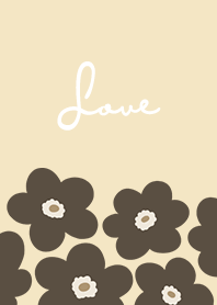 in bloom, flower br - pale yellow