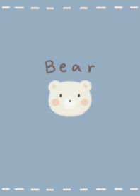 Fluffy Bear milk -smoky blue-