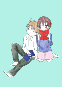 -Reading couple-