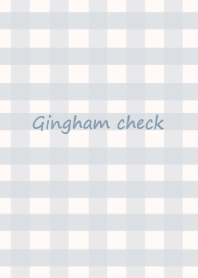 Gingham check #ivoryblue