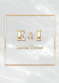 [ E&I ] Initial Theme Gold Gray
