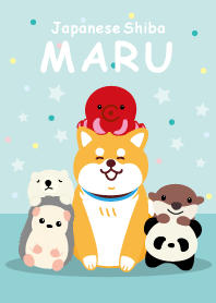 柴犬まるのLINE着せかえ