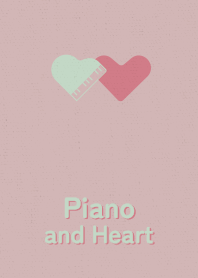 Piano and Heart chic peach leaves