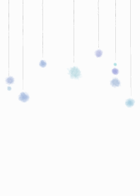 watercolor polka dot (blue)