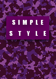 Simple style purple pink camouflage