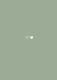 minimam heart (green beige)