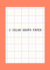 2 COLOR GRAPH PAPER/PINK&YEL/APRICOT