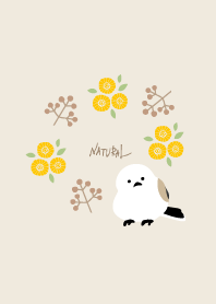 Long-tailed tit flowers and fruit25Japan