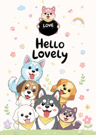 The dog and his friends