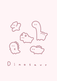 ゆる恐竜。 ぴんく