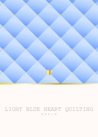 LIGHT BLUE HEART QUILTING