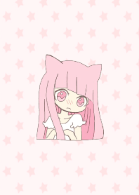 ピンクな猫耳少女