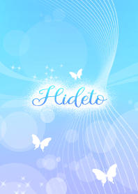 Hideto skyblue butterfly theme