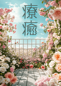 療癒唯美風景美照-露台之花1